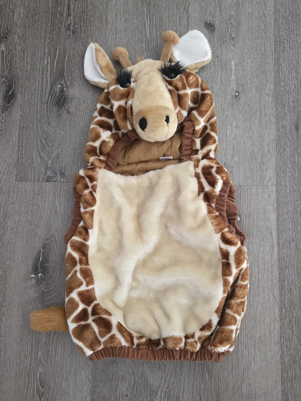 Vintage Celebration Halloween Toddler Giraffe Plush Costume Vest (12-24M)